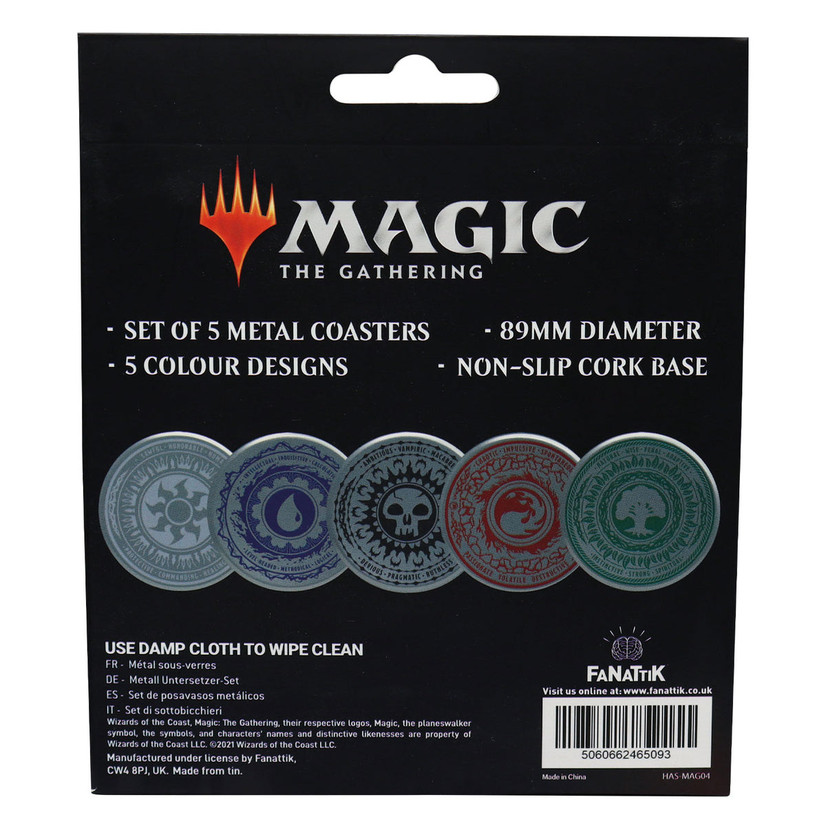 【予約商品】Magic: The Gathering メタルコースター 5枚セット