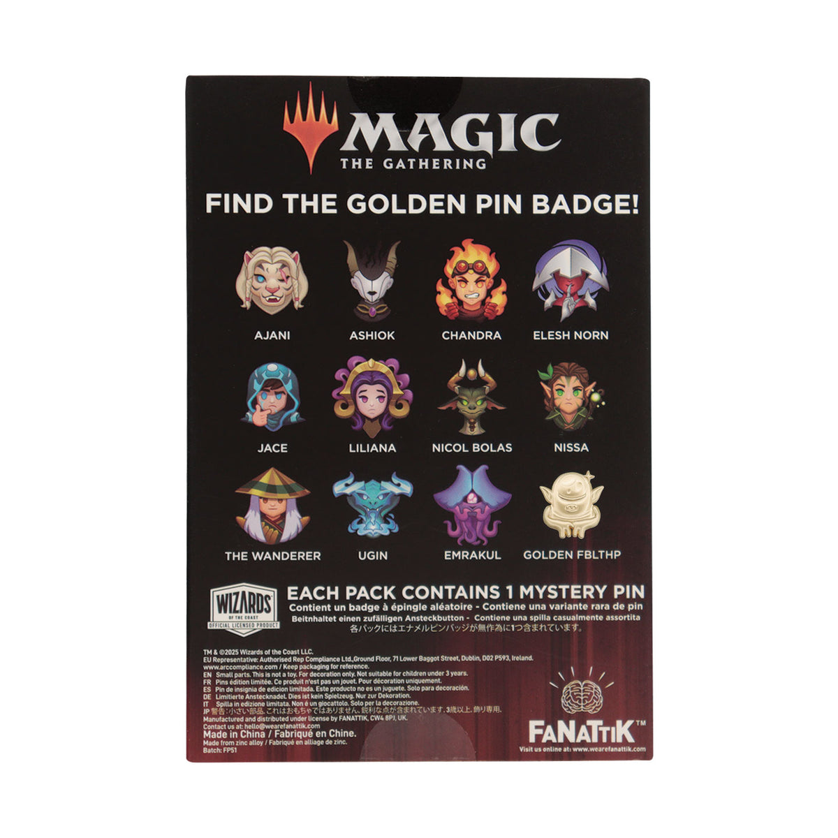 【予約商品】Magic: The Gathering  ミステリーピンバッジ