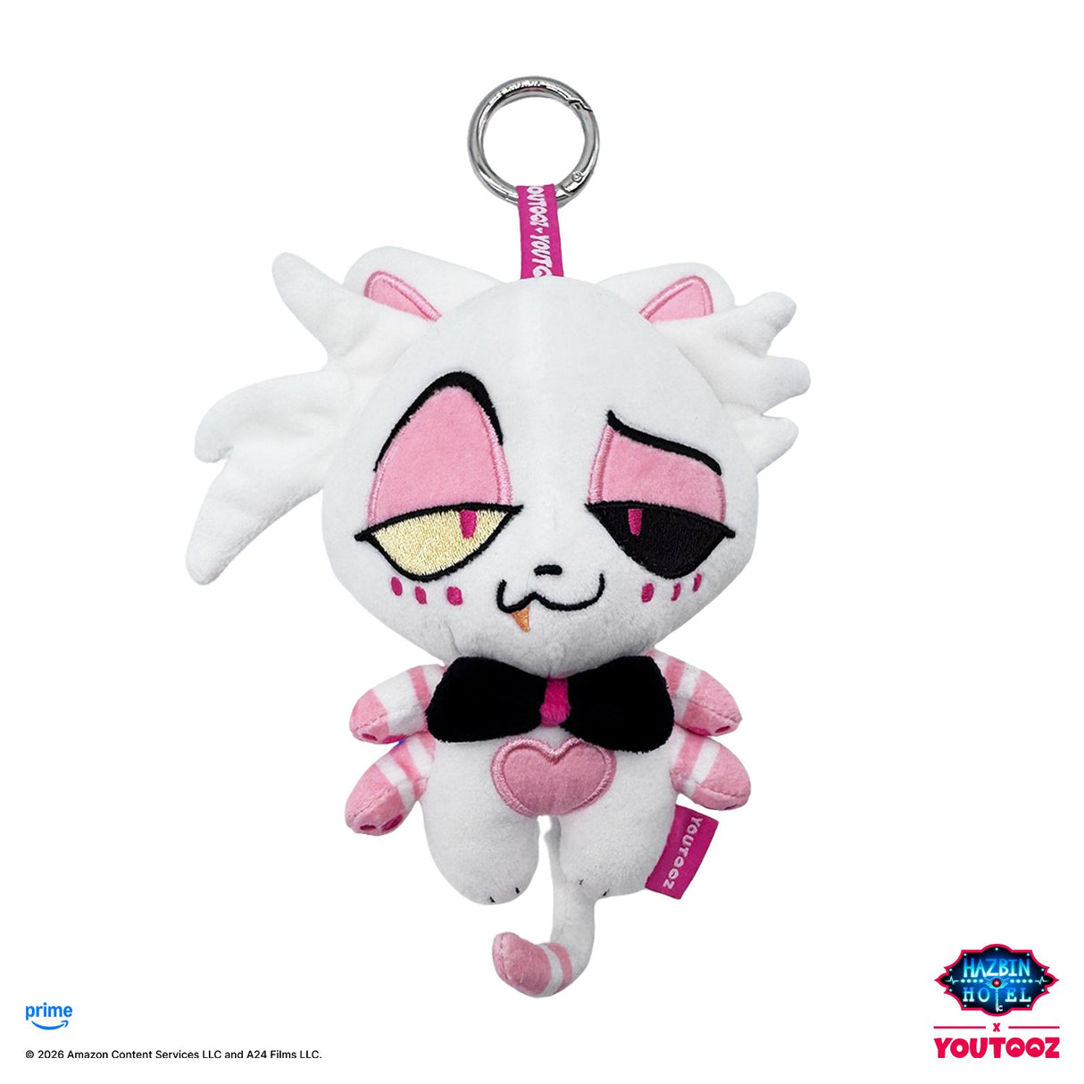 【予約商品】Youtooz Hazbin Hotel ぬいぐるみキーホルダー（キティー エンジェル・ダスト）