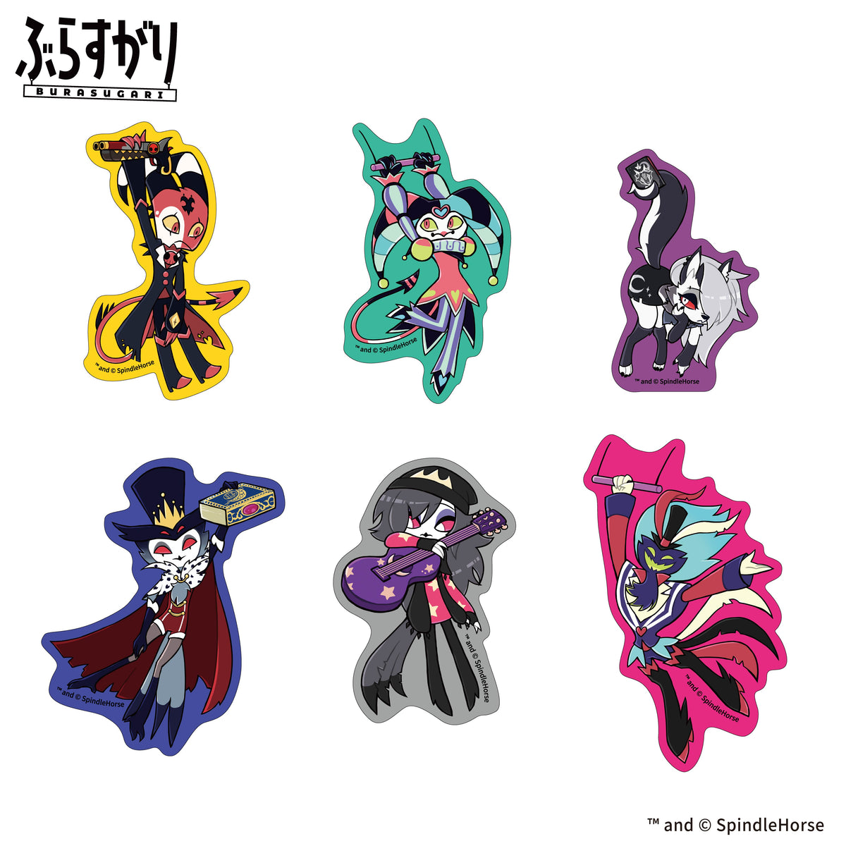 【予約商品】HELLUVA BOSS ぶらすがり ダイカットステッカー（A/B）