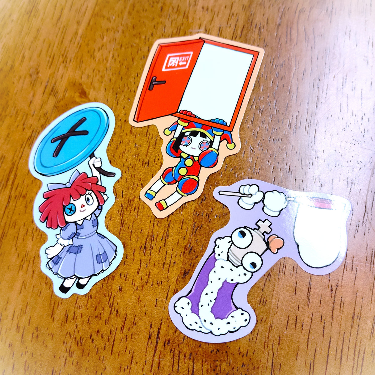 アメイジングデジタルサーカス ぶらすがりダイカットステッカー