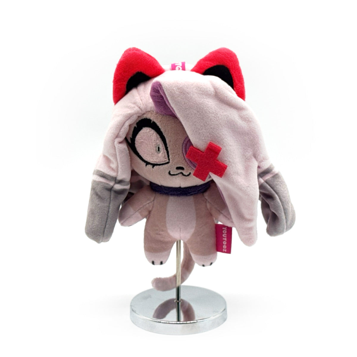 【予約商品】Youtooz Hazbin Hotel ぬいぐるみキーホルダー（キティー ヴァギー）