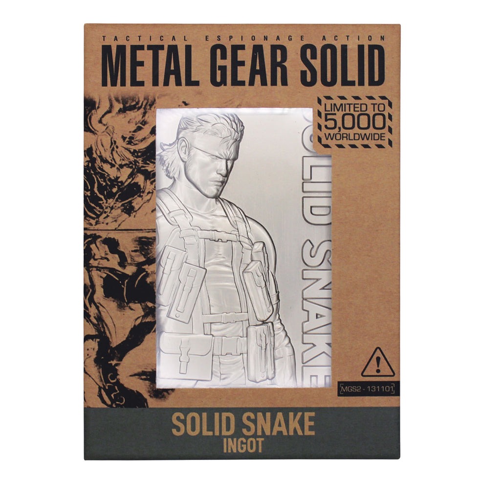 METAL GEAR SOLID 2 SONS OF LIBERTY ソリッド・スネーク インゴット（シリアルナンバー入り）
