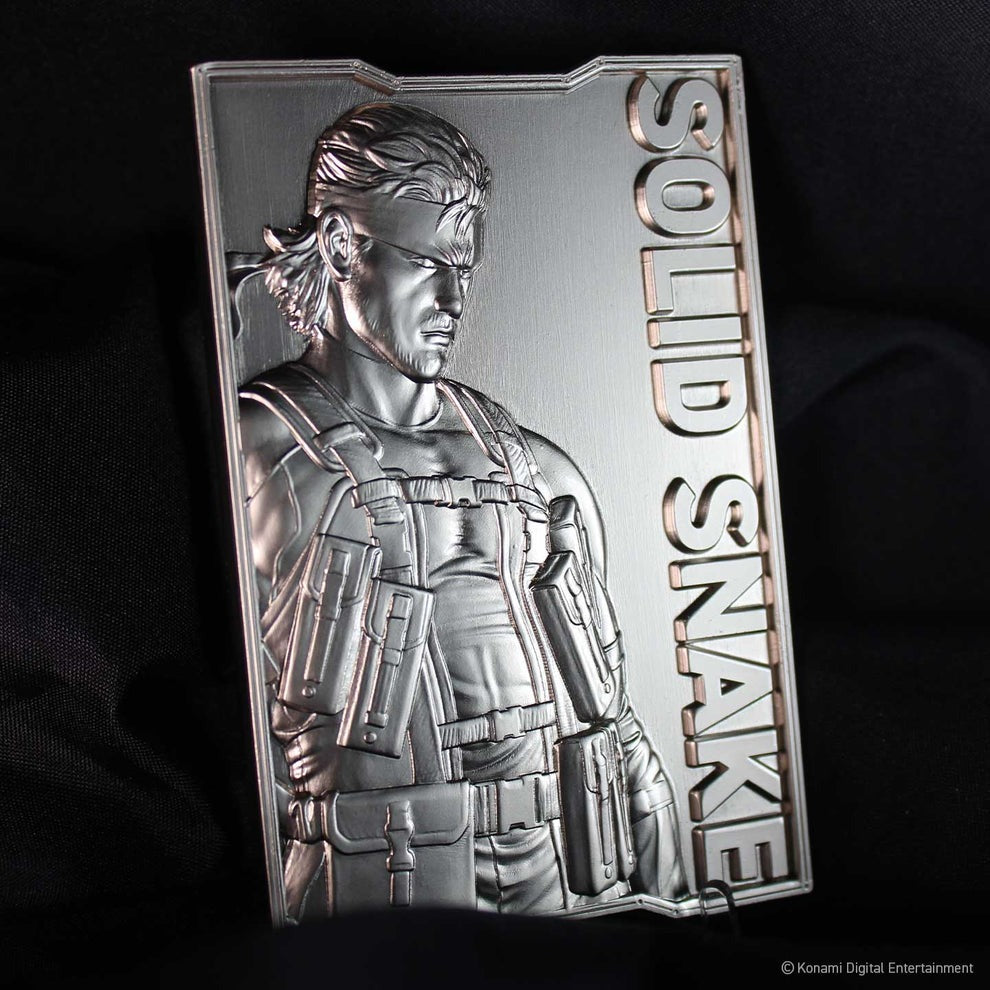 METAL GEAR SOLID 2 SONS OF LIBERTY ソリッド・スネーク インゴット（シリアルナンバー入り）