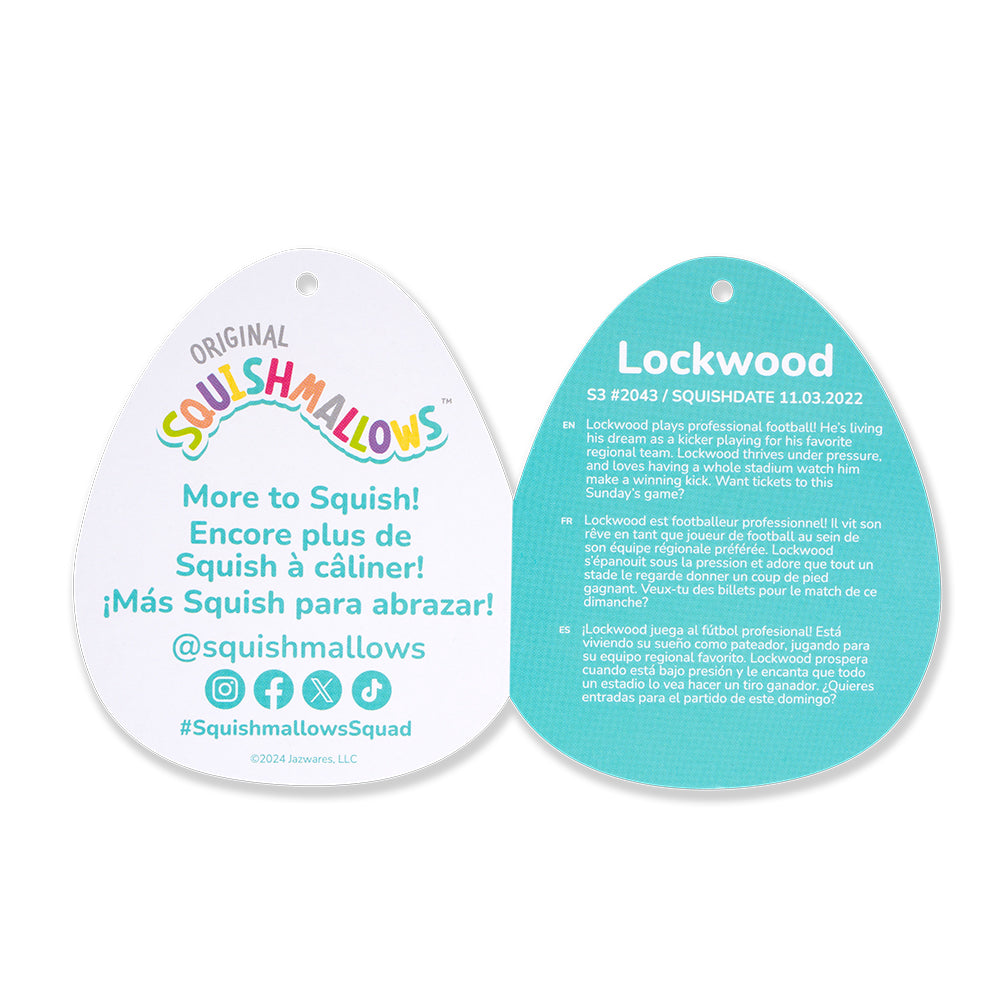 Squishmallows3.5インチぬいぐるみキーホルダー （Lockwood/ロックウッド）