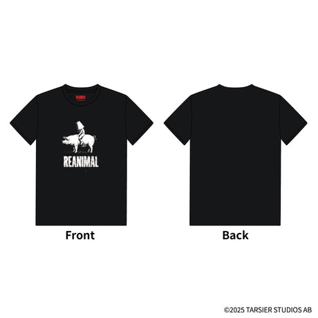 REANIMAL Bucket & The Pig Tシャツ（ブラック）