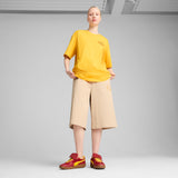 ユニセックス PUMA x ハリーポッター オーバーサイズ 半袖 Tシャツ Yellow Sizzle