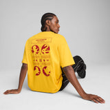 ユニセックス PUMA x ハリーポッター オーバーサイズ 半袖 Tシャツ Yellow Sizzle