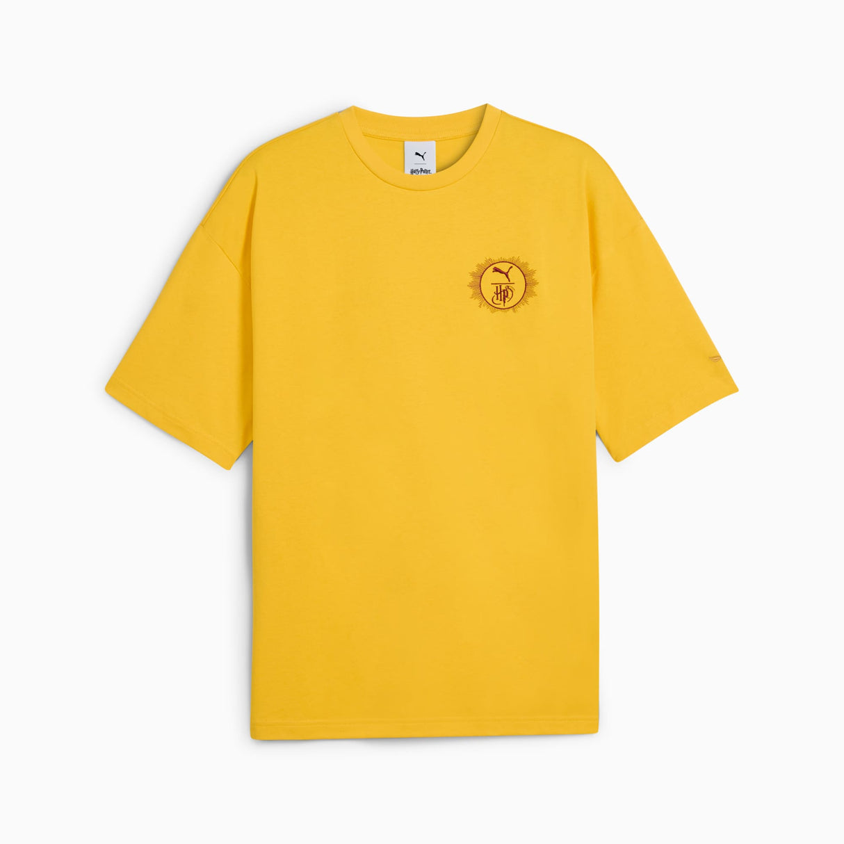 ユニセックス PUMA x ハリーポッター オーバーサイズ 半袖 Tシャツ Yellow Sizzle
