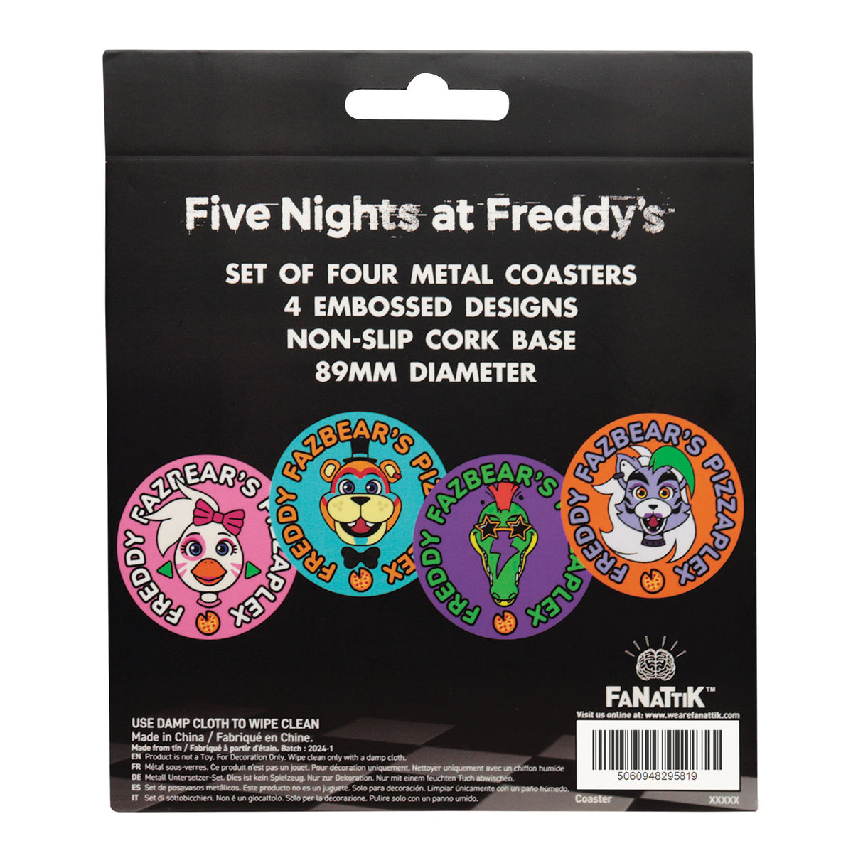 Five Nights at Freddy's Pizzaplex コースター（4枚入り）