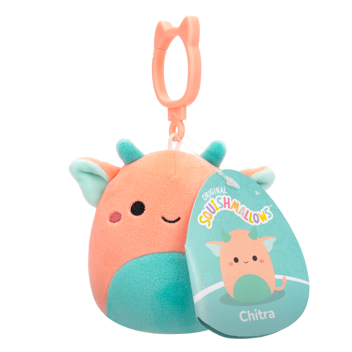 Squishmallows 3.5インチぬいぐるみキーホルダー （Chitra/チトラ）
