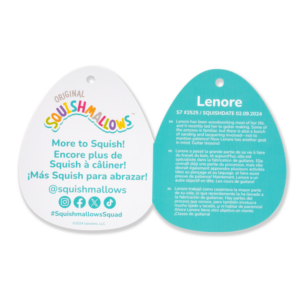 Squishmallows 7.5インチぬいぐるみ （Lenore/レノア）