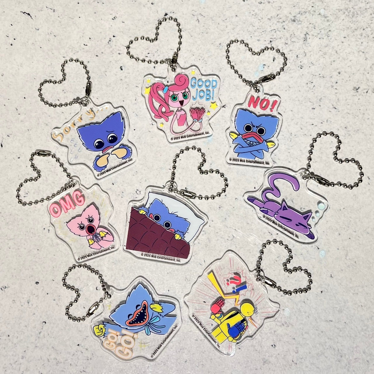 Poppy Playtime トレーディングアクリルキーホルダーvol.1（スタンプ柄）