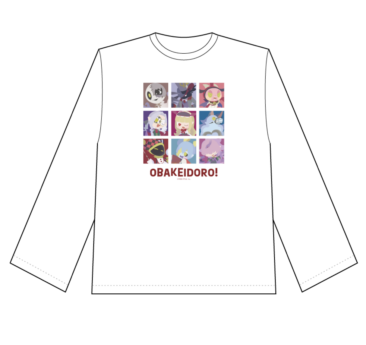 オバケイドロ！ ロングスリーブTシャツ （オバケ）