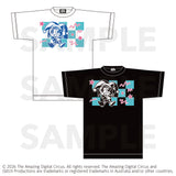 アメイジングデジタルサーカス × 寺田てら ビッグシルエットTシャツ（White/Black）
