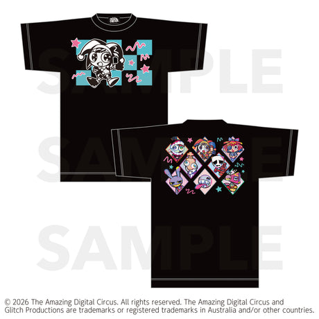 アメイジングデジタルサーカス × 寺田てら ビッグシルエットTシャツ（White/Black）