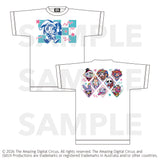 アメイジングデジタルサーカス × 寺田てら ビッグシルエットTシャツ（White/Black）