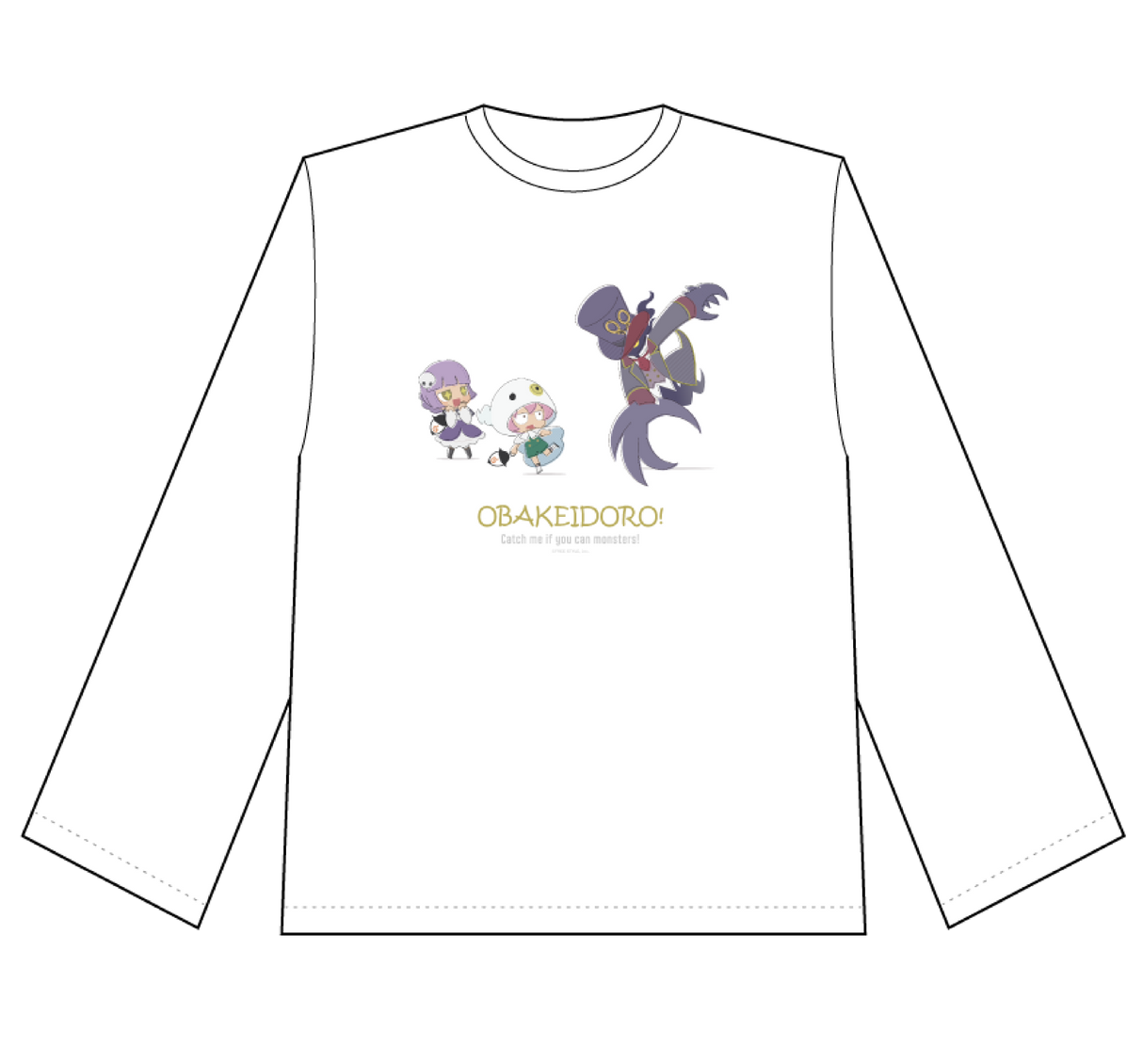オバケイドロ！ ロングスリーブTシャツ （メアリー・ルカ・キリサキ）