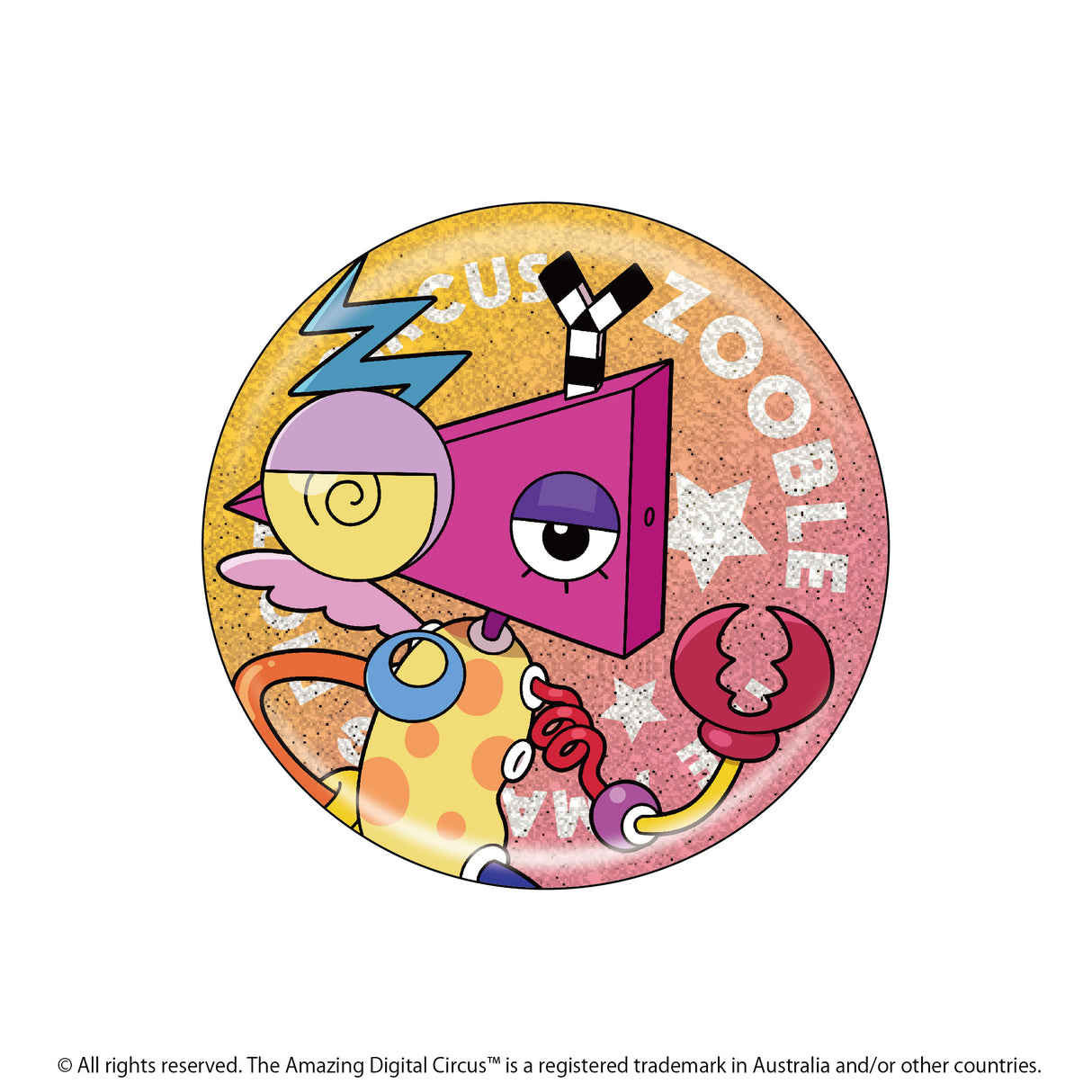 アメイジングデジタルサーカス トレーディングきらきら缶バッジ