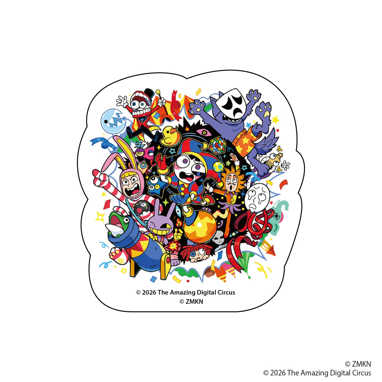 【予約商品】アメイジングデジタルサーカス×POPEE the ぱフォーマー ダイカットステッカー