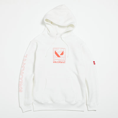 フーディ（VLRNT×UA SPLIT MAP PK）WHITE