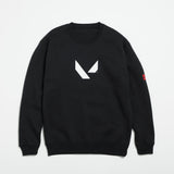 クルーネックスウェット（VLRNT×UA LOGO SWT）BLACK